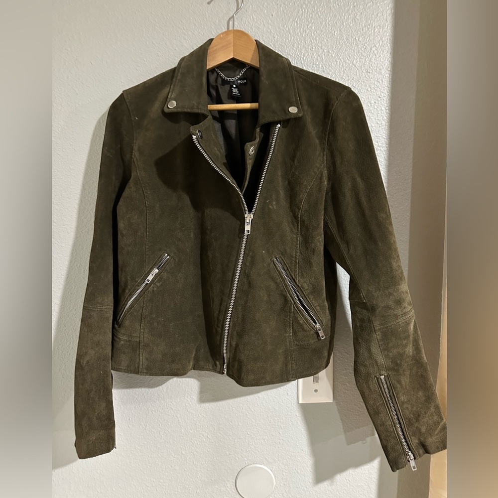 Aqua  woman’s suede nto jacket good condition sz m